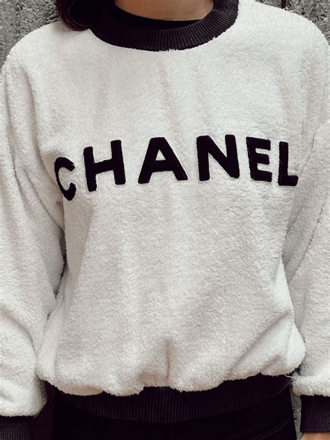 chanel inspired clear poncho|authentic chanel logo sweater.